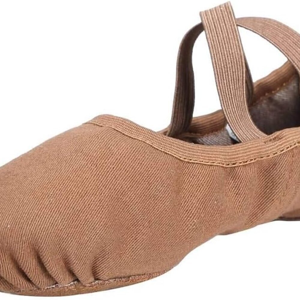 Dance Shoes Girls Stretch Canvas Split Sole Flexible for Women 6.5 - Picture 3 of 7